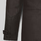 Liam Neeson Taken 2 Black Leather Trench Coat – close-up and worn views