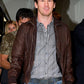 Lionel Messi Black Bomber Leather Jacket – Lionel Messi celebrity photo