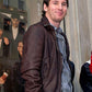 Lionel Messi Black Bomber Leather Jacket – Lionel Messi wearing the look, photo 2