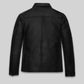 Lionel Messi Black Leather Jacket – back view