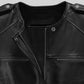 Lizzy Caplan Now You See Me 2 Black Leather Jacket – close-up and worn views