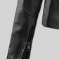 Lizzy Caplan Now You See Me 2 Black Leather Jacket – close-up and worn views
