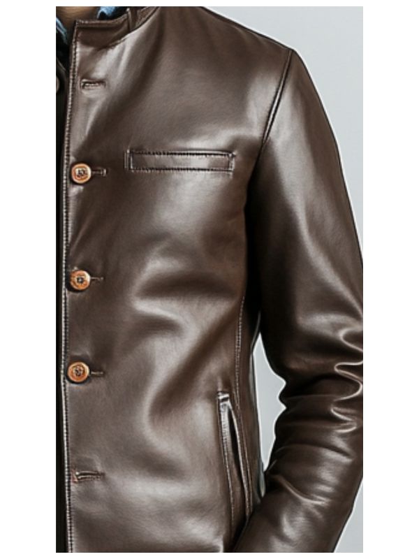 Lucas Leather Brown Jacket – Men’s Leather Jacket (Brown)