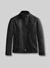 Lucas Till MacGyver Black Leather Jacket – front view