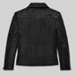 Lucy Hale Pretty Little Liars Black Leather Jacket – back view