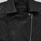 Lucy Hale Pretty Little Liars Black Leather Jacket – close-up and worn views