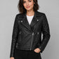 Lucy Hale Pretty Little Liars Black Leather Jacket – full product view