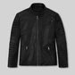 Marc Marquez Black Leather Jacket – front view