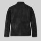 Marc Marquez Black Leather Jacket – back view