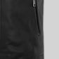 Marc Marquez Black Leather Jacket – close-up and worn views
