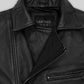 Margot Robbie Black Leather Jacket – close-up and worn views