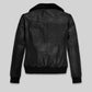 Marilyn Monroe Black Leather Jacket – back view