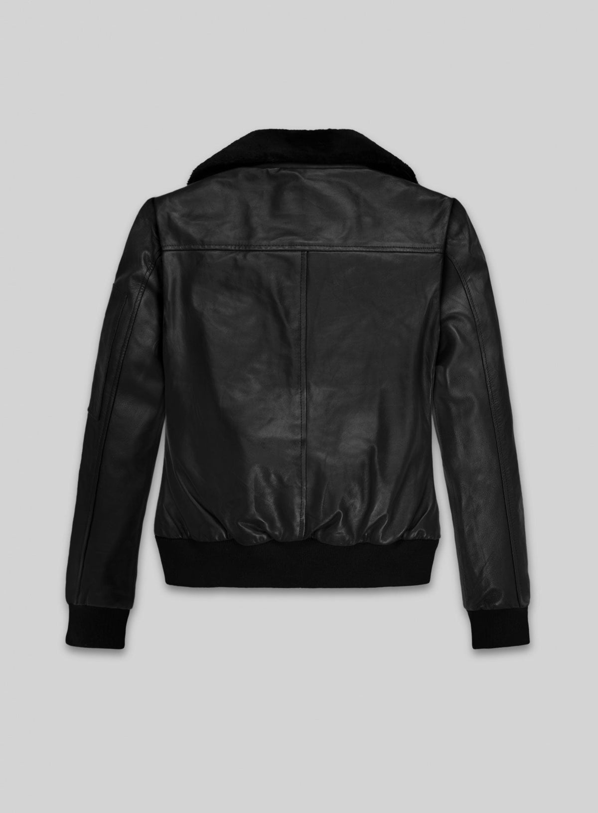 Marilyn Monroe Black Leather Jacket – back view