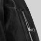Marilyn Monroe Black Leather Jacket – close-up and worn views