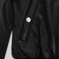 Marilyn Monroe Black Leather Jacket – close-up and worn views