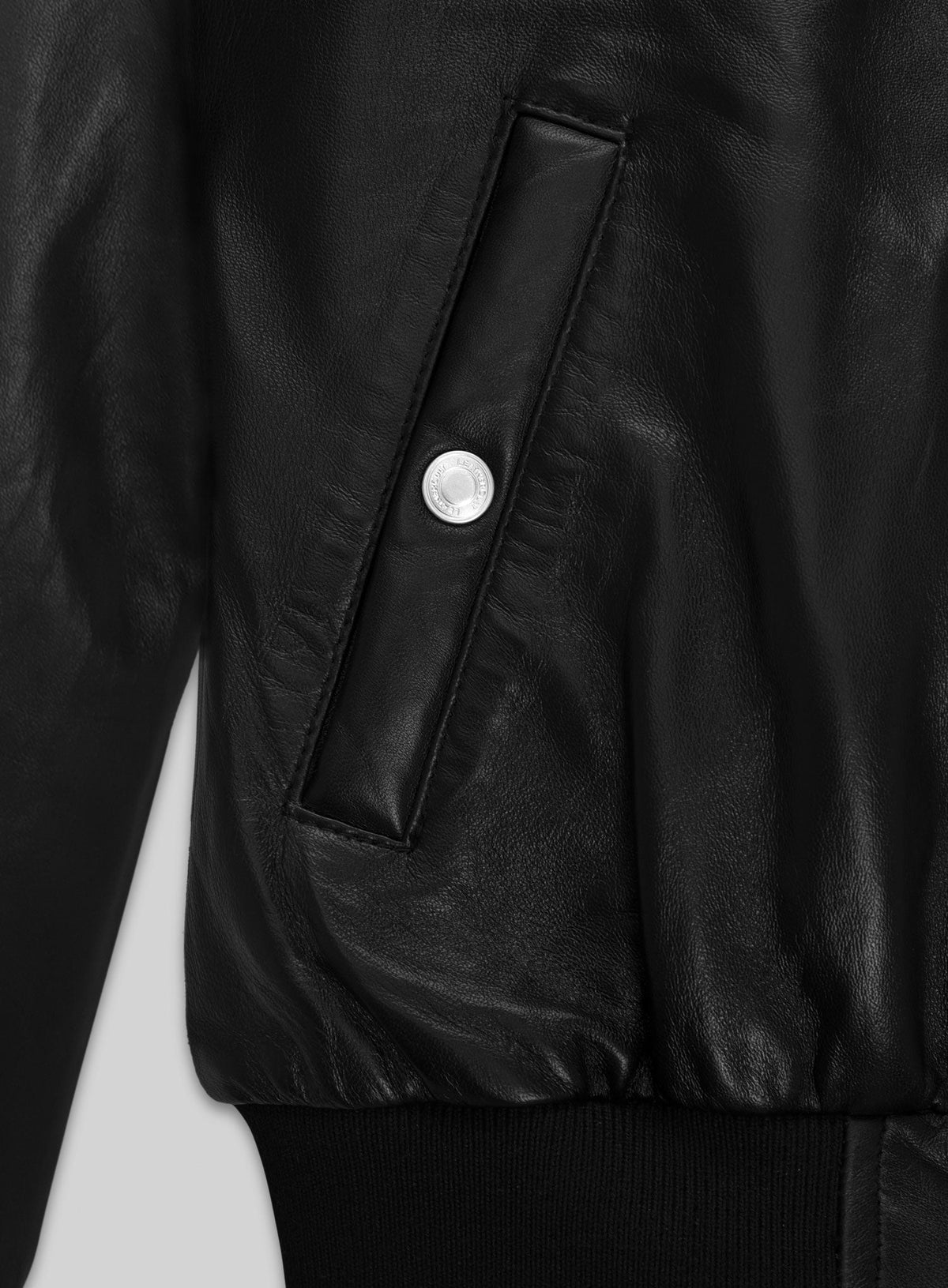 Marilyn Monroe Black Leather Jacket – close-up and worn views
