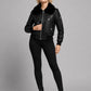 Marilyn Monroe Black Leather Jacket – full product view
