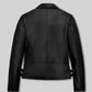 Marion Cotillard Black Leather Jacket – back view