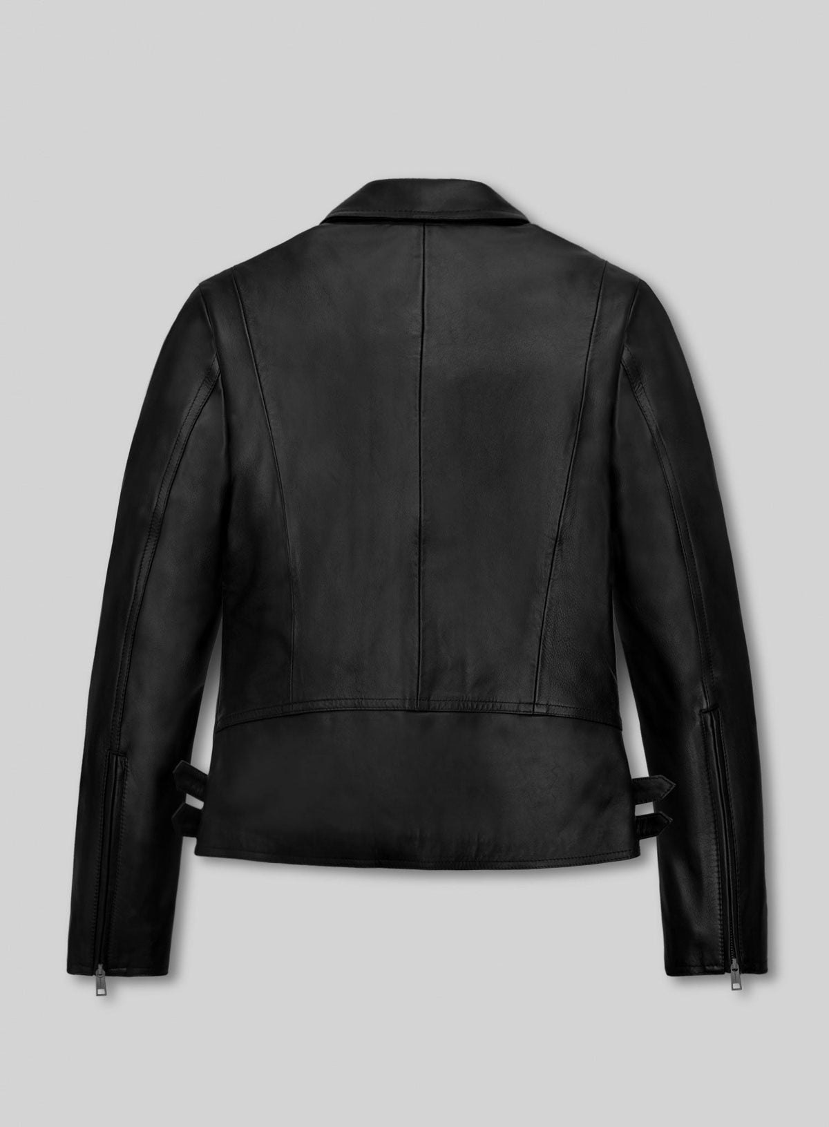 Marion Cotillard Black Leather Jacket – back view