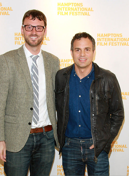 Mark Ruffalo Hamptons Film Festival Black Leather Jacket – celebrity inspiration look
