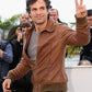 Mark Ruffalo Foxcatcher Photocall Brown Leather Jacket – celebrity inspiration look
