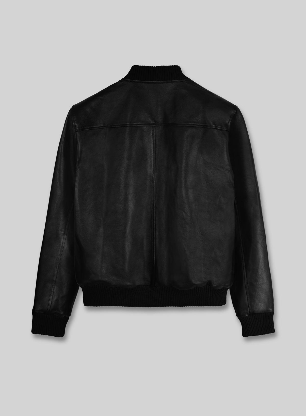 Mark Wahlberg Infinite Black Leather Jacket – back view