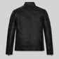 Mark Wahlberg The Other Guys Black Leather Jacket – back view