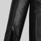 Mark Wahlberg The Other Guys Black Leather Jacket – close-up and worn views