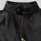 Mark Wahlberg Uncharted Black Leather Jacket – close-up and worn views