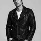 Marlon Brando The Wild One Black Biker Leather Jacket – worn look