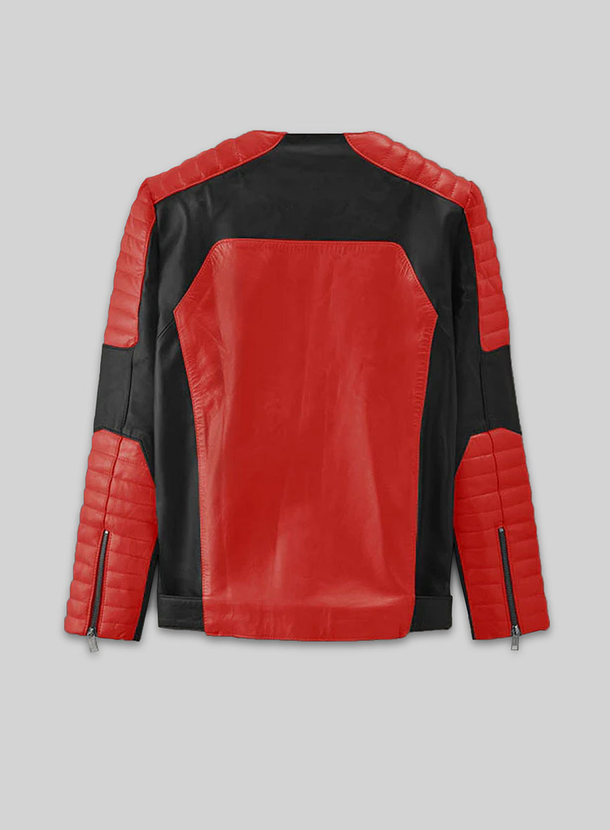 Martin Garrix MTV European Music Awards Black Leather Jacket – back view