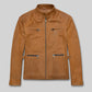 Martin Lawrence Tan Leather Jacket – front view