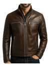 Mateo Leather Brown Jacket – Men’s Leather Jacket (Brown)