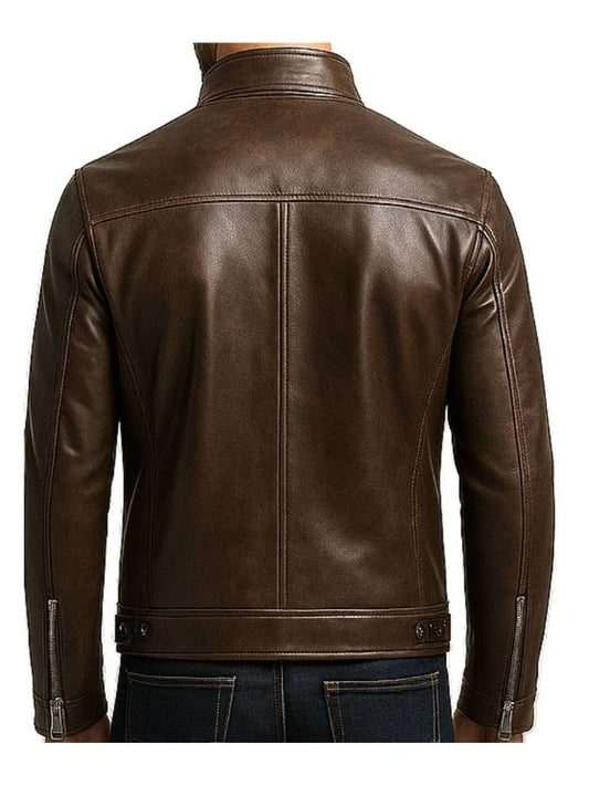 Mateo Leather Brown Jacket – Men’s Leather Jacket (Brown)