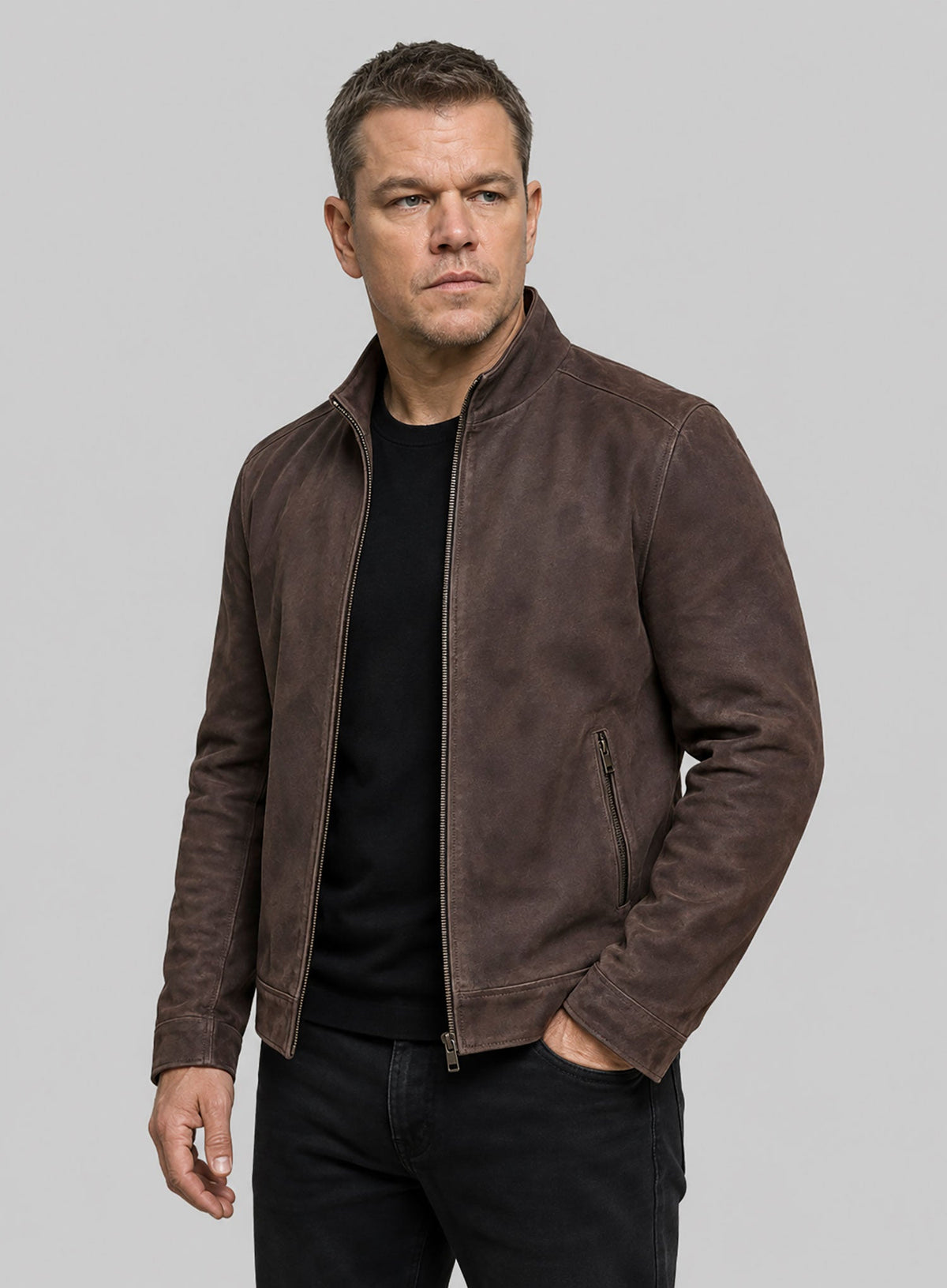 Matt Damon Jason Bourne Leather Jacket view 5