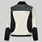 Matthew Broderick Ferris Bueller's Day Off Black and White Leather Jacket – back view