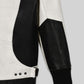 Matthew Broderick Ferris Bueller's Day Off Black and White Leather Jacket – full product view