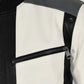 Matthew Broderick Ferris Bueller's Day Off Black and White Leather Jacket – close-up and worn views