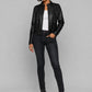 Meagan Good Black Leather Jacket – full product view