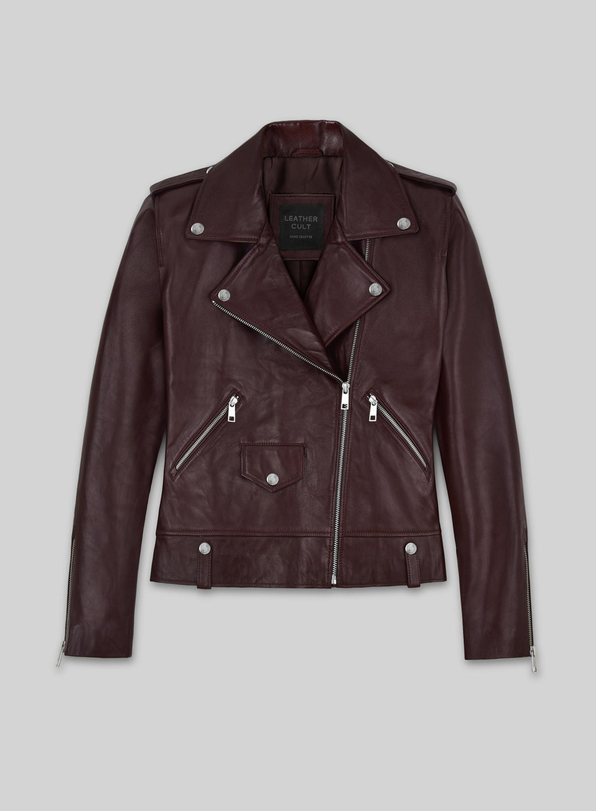 Meghan Markle Black Leather Jacket – front view