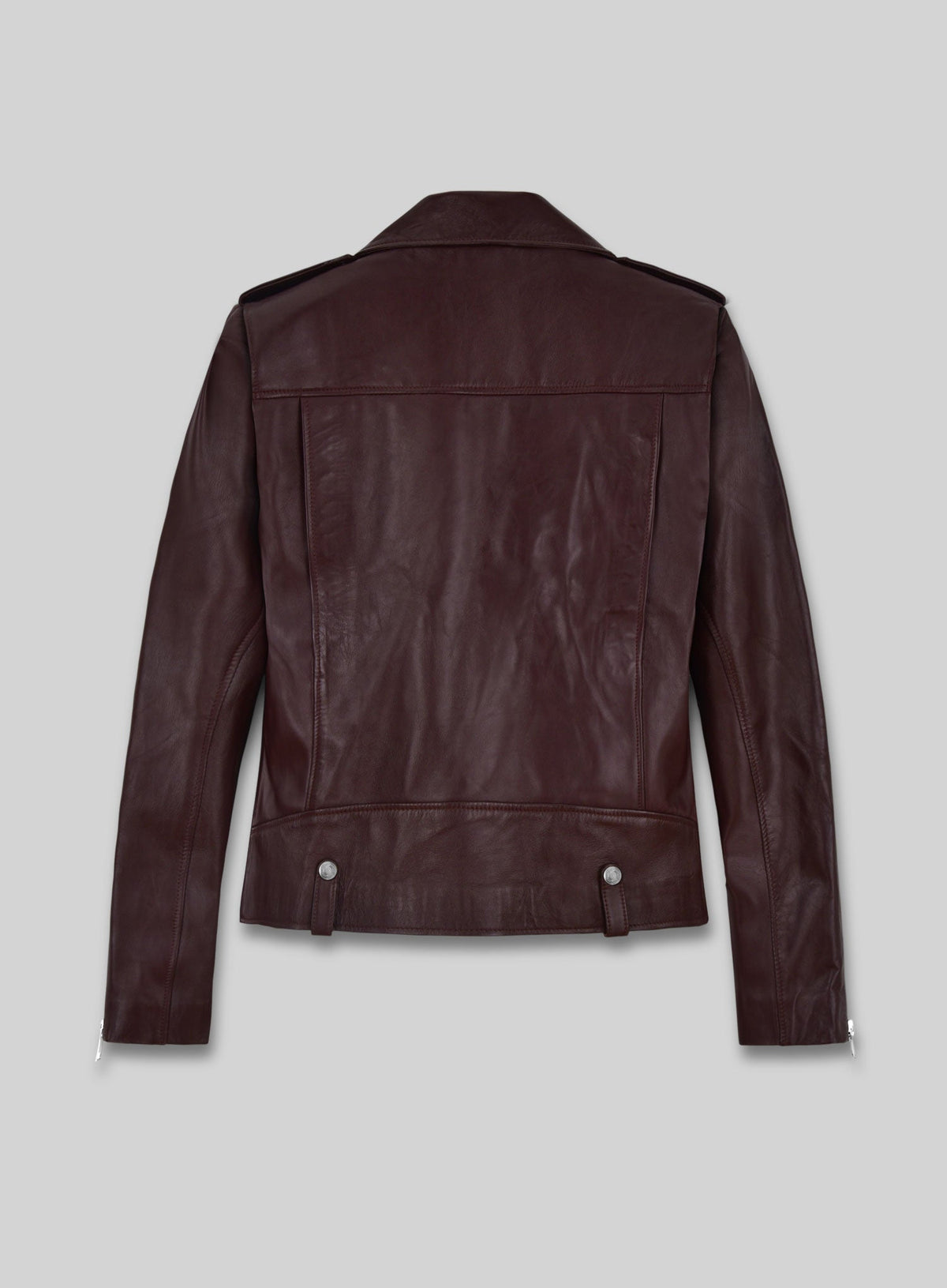 Meghan Markle Black Leather Jacket – back view