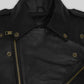 Meghan Markle Black Biker Leather Jacket – close-up and worn views