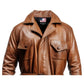 Men Brown Leather Coat- Leather Coat Brown for Men