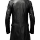 Men’s Black Leather Coat – Premium Long Leather Coat for Men