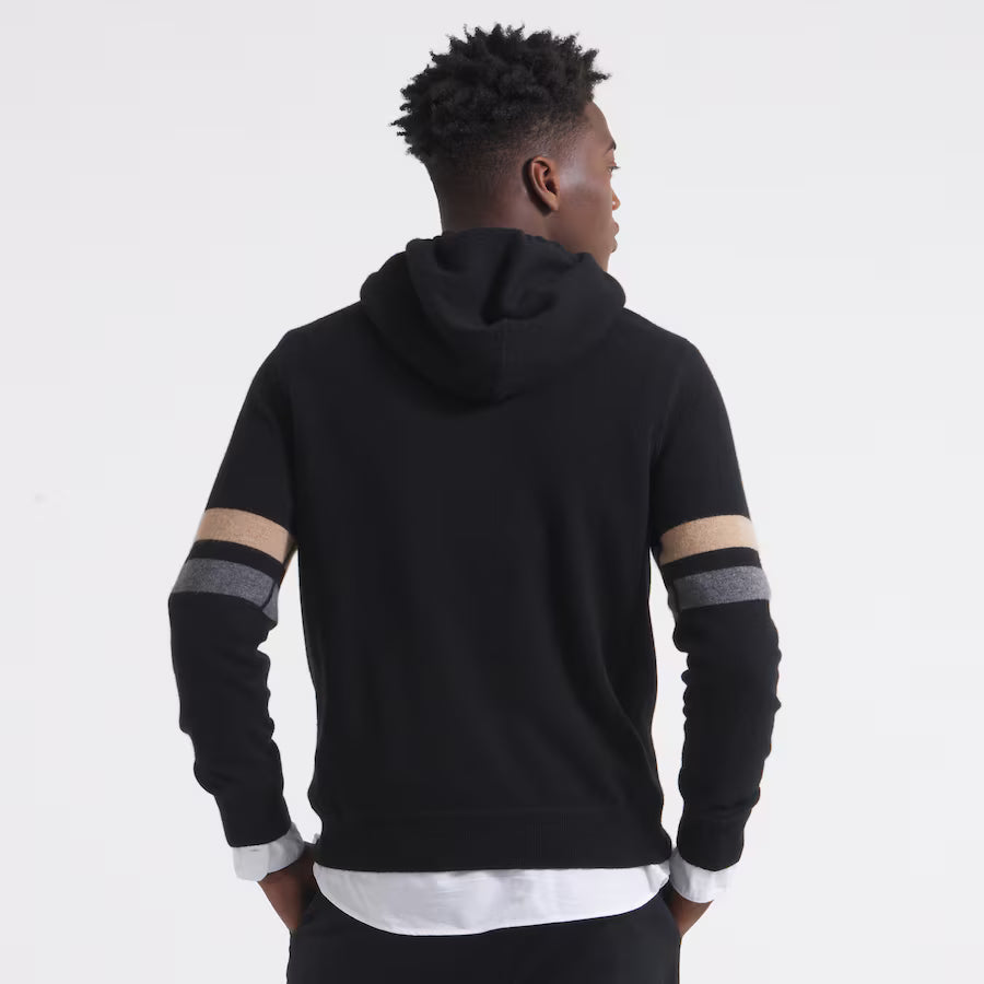 San Francisco 49ers x Todd Snyder Cashmere Hoodie Sweater – Black Pullover (Recreated Edition)