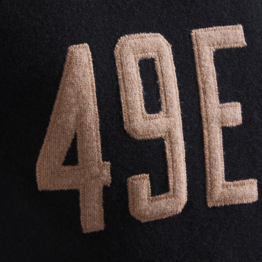 San Francisco 49ers x Todd Snyder Cashmere Hoodie Sweater – Black Pullover (Recreated Edition)