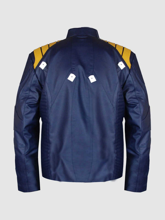 Blue Leather Jacket