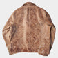 Men's Brown Vintage Distressed Real Leather Two Pocket Jacket