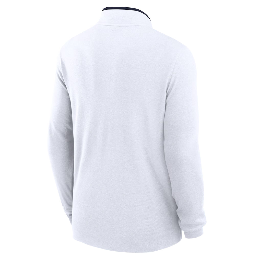 Men's Jordan Brand White Michigan Wolverines Victory Half-Zip Sweatshirt