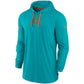 Miami Dolphins Sideline Hoodie Performance Long Sleeve T-Shirt Recreated Edition